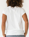 Women's Knit Tee-Shirt Cap Sleeve - Back