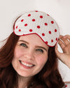 Eye Mask - Seersucker Dots Front