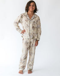 Kid's Maple Print Shirt & PJ Set - Front Boys