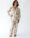 Kid's Maple Print Shirt & PJ Set - Front Boys