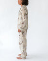 Kid's Maple Print Shirt & PJ Set - Side