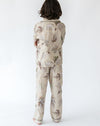 Kid's Maple Print Shirt & PJ Set - Back