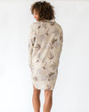 Women's Maple Print Night Shirt - Back