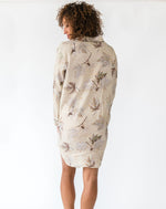 Women's Maple Print Night Shirt - Back