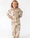Kid's Maple Print Shirt & PJ Set - Front Girls